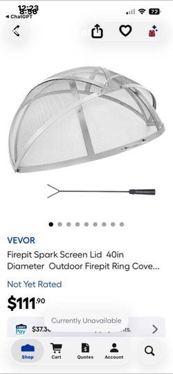 Fire pit spark screen