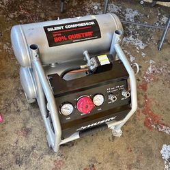 4.5 Gal. 175 PSI Portable Electric Oil-Free Quiet Twin Stack Jobsite Air Compressor w/Rubber Wheels