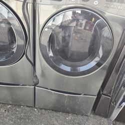 Lg Washer And Dryer Set Electric With Pedestal