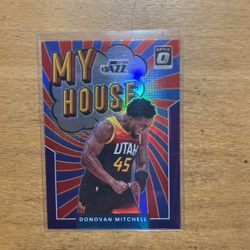 2022 OPTIC DONAVAN MITCHELL SILVER MY HOUSE CARD 