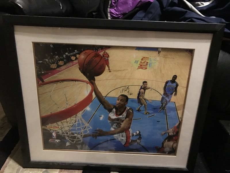 Monta Ellis autograph frame with Coa