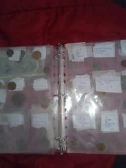 coin collection 68pieces total coins roll paper curancy
