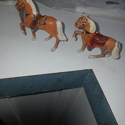Antique Metal Horses