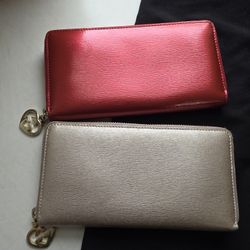 Gucci Lovely Heart Patent Leather Long Wallet