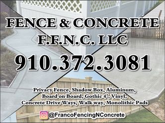 Fence And Concrete