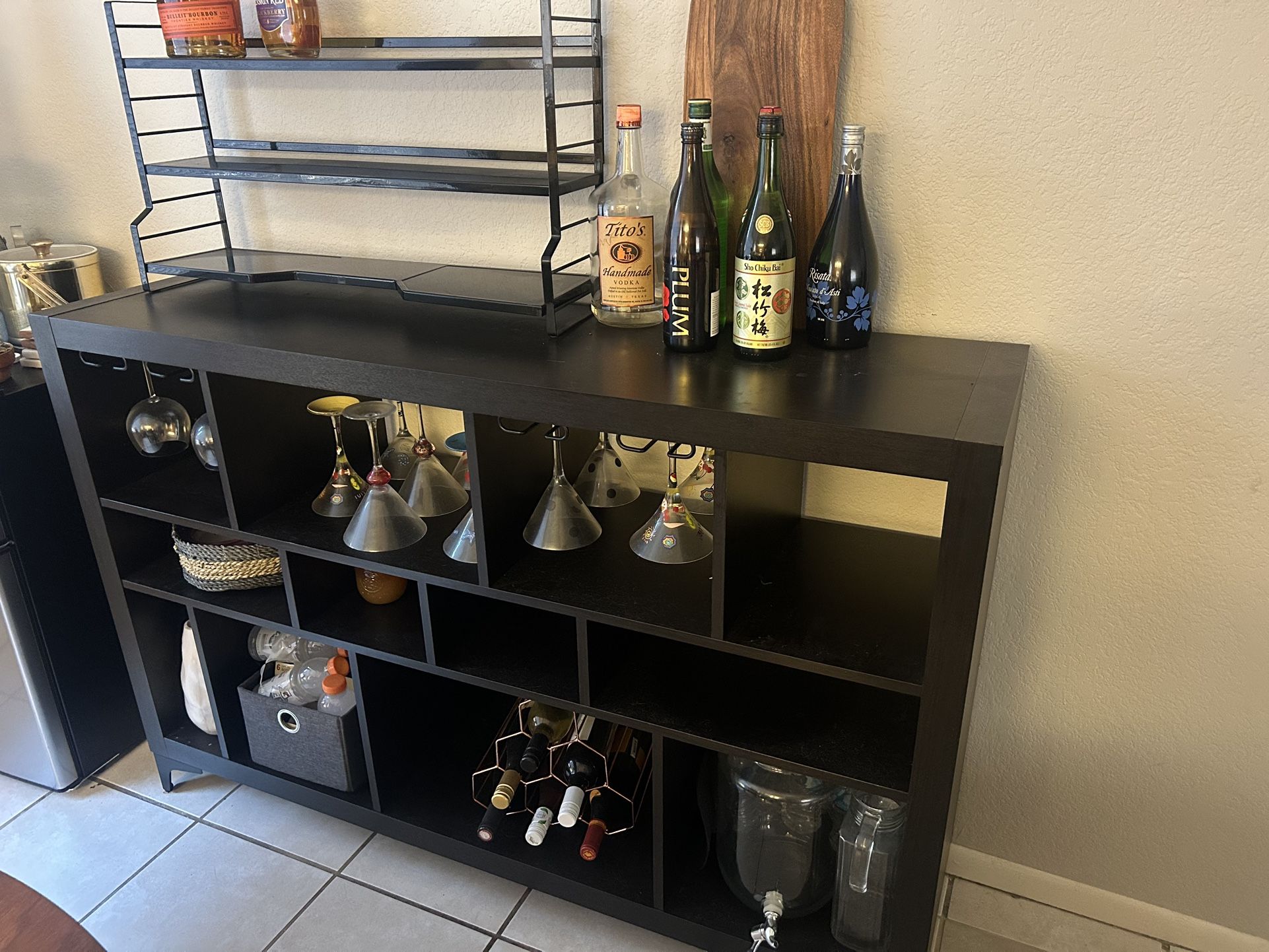 Bar shelf cabinet