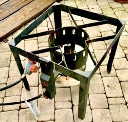 20” Single Burner Outdoor Cook Stand: 20”W x 20”D x 20”H