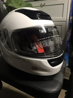 New white fulmer motorcycle helmet
