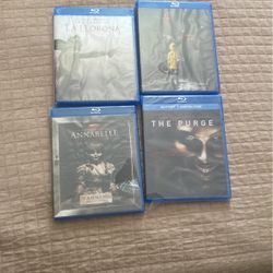 4 XHorror  Blue Ray Movies 