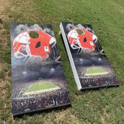 Clemson Cornhole Boards W/Bags