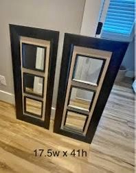 Black Wall Mounted Square Home Decor Mirrors