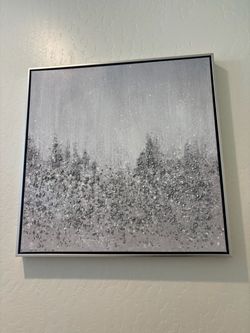 grey textured painting
