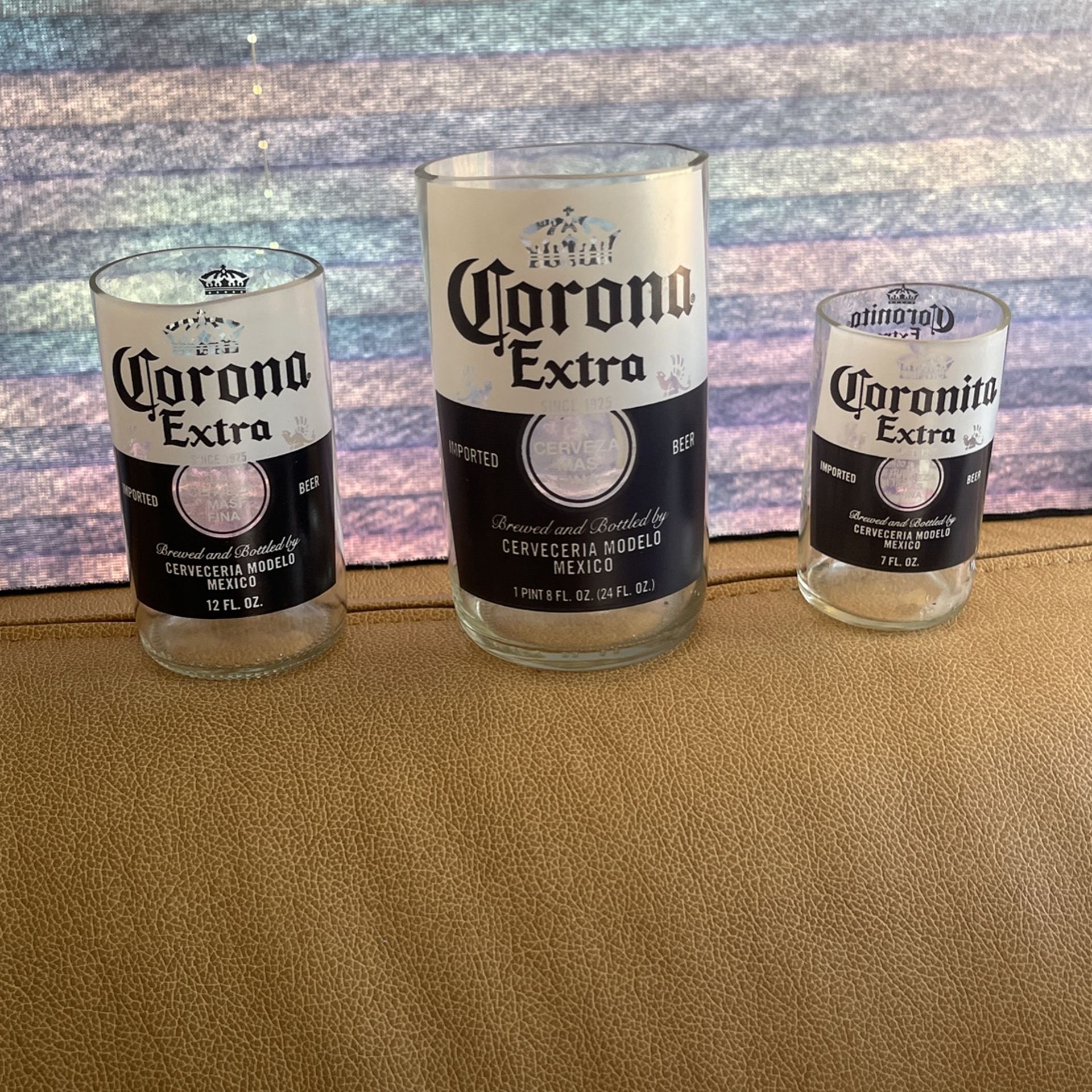 Corona Glasses Made From Original Bottles