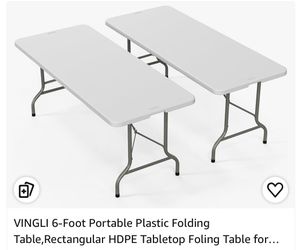 6 ft plastic  table