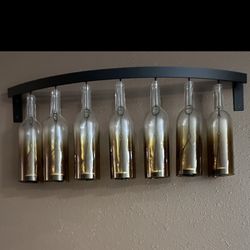 Wall Decor.  Hanging Bottles 