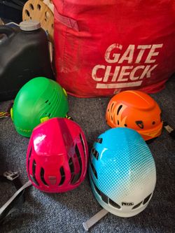 Kids rock climbing helmets each