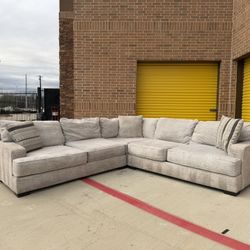 Cloud-Soft Plush Sectional Sofa – Oversized & Cozy – Free Delivery