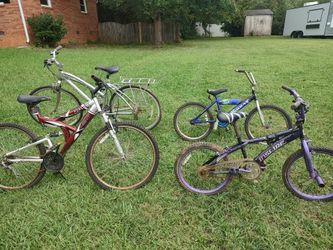 Lot of 4 Used Bicycles