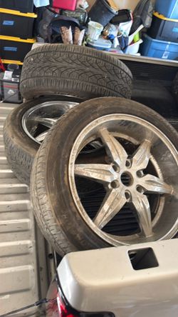 Rims with tires