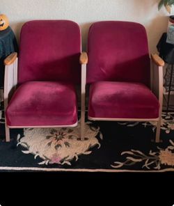 Vintage Theater Seats – Original Pair – Great Home Theater or Collector Piece