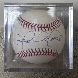 Victor Martinez Cleveland Indians Autographed Baseball With COA