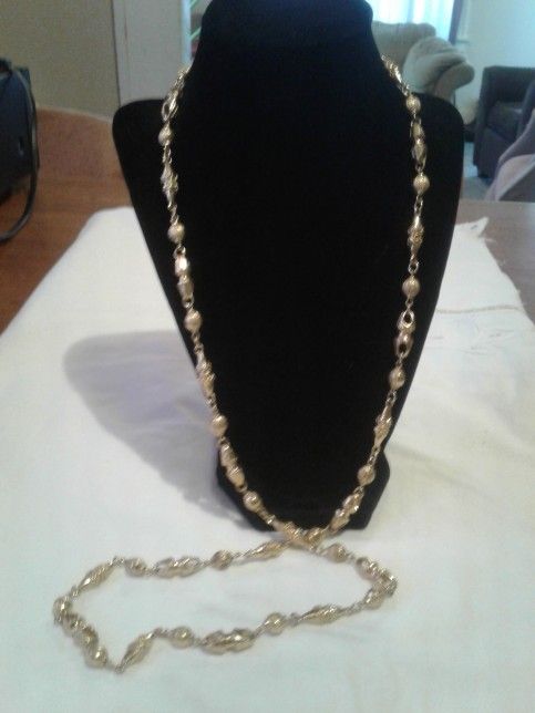 Monet 38" Beaded Goldtone Necklace