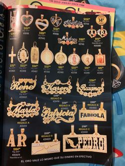 Cosas de oro 14k todo sobre pedido