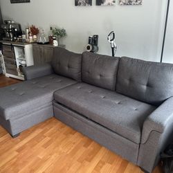 Reversible Sleeper Sectional with Storage 