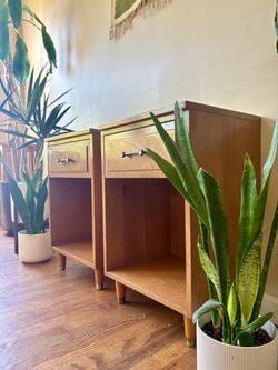 Matching MCM Designer Nightstands, L.A. Period Furniture