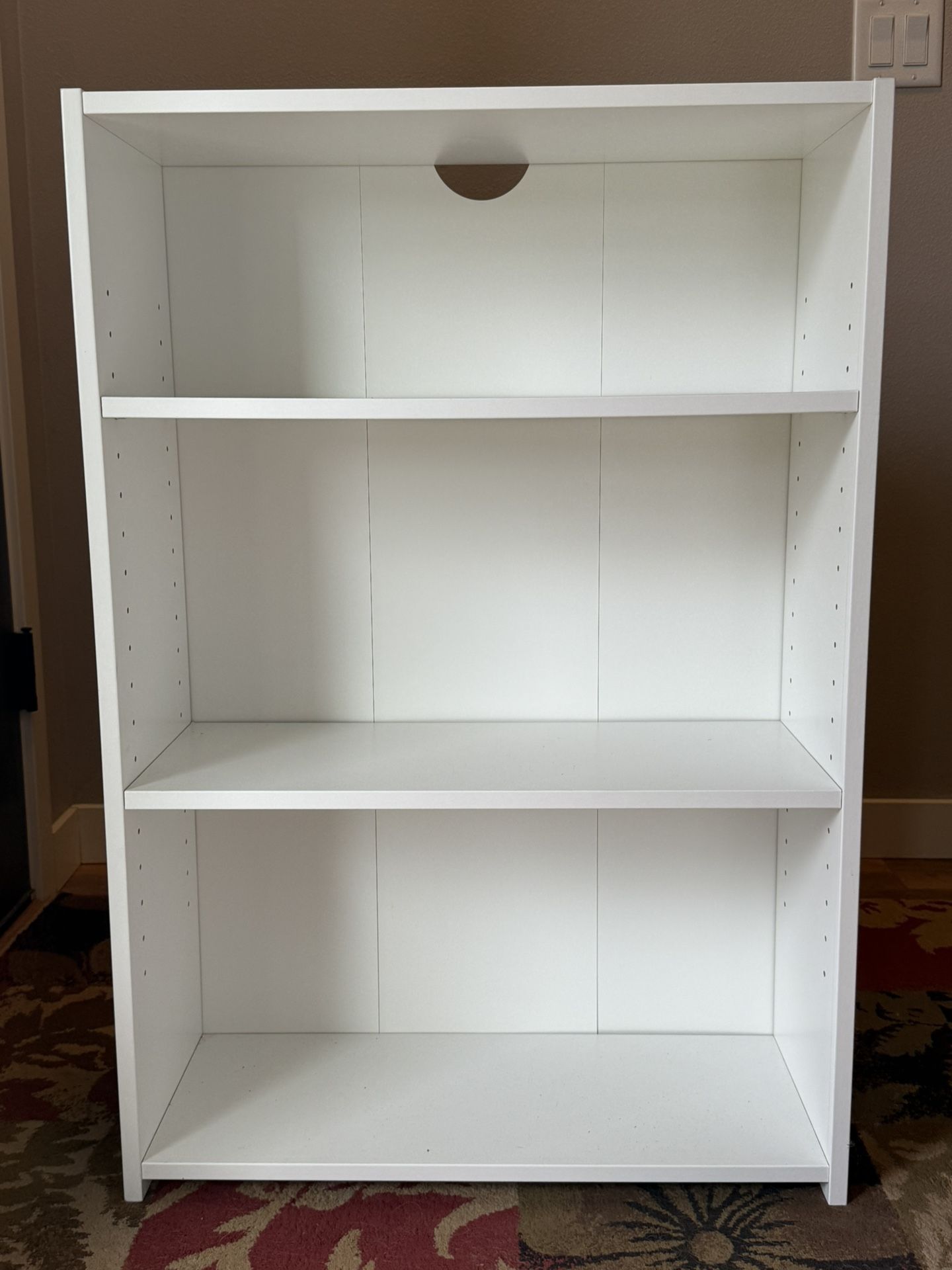 Small White Bookshelf 24 “ x 9 “x 36”