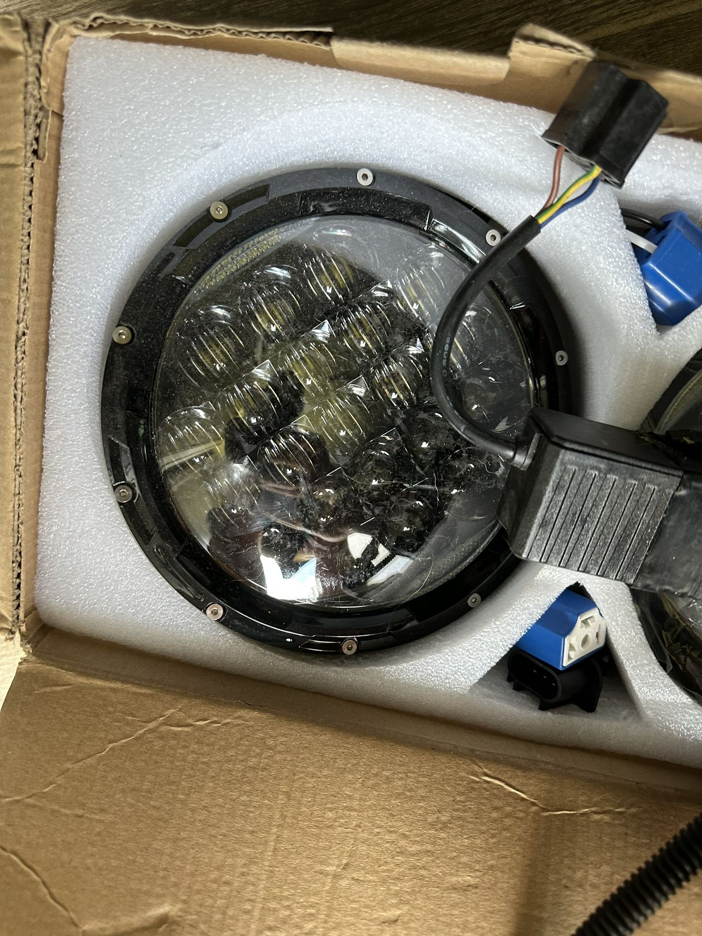 Jk/Jku Led Headlights With Anti Flicker Modules