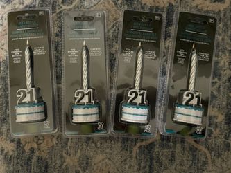 4 Beer Bottle Candle Holder "21"