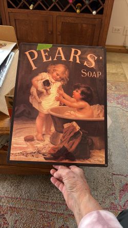PEARS SOAP metal sign