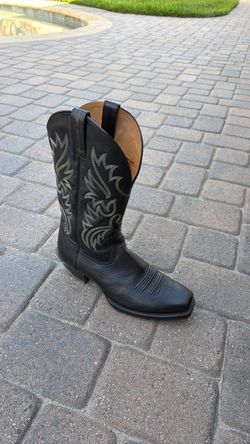 Ariat Black Leather Cowboy Boot