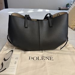 Like new Condition Authentic Polene Cyme Bag Black Large
