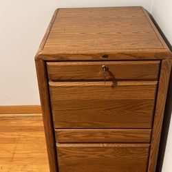 Wood 2 Drawer File Cabinet 