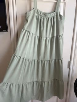 Long Sage Tank Dress