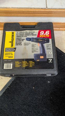 Wagner 9.6v battery drill ⅜" with 1 battery &amp; charger &amp; case works great