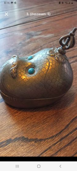 Rare Vintage Brass Monkey Trinket Box – Mid-Century Modern Style – Heavy – Collectible