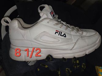 Women's Fila White Sneakers - Size 8.5