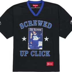 Supreme Dj Screw Football Jersey Black Size S BRAND NEW