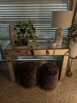 Consola De Cristal Contemporánea