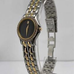 

Movado Ladies Black Dial Diamond Bezel Stainless Steel Bracelet Watch 0690863
Movado Ladies Black Dial Diamond Bezel Two-Tone Stainless S Bracel
