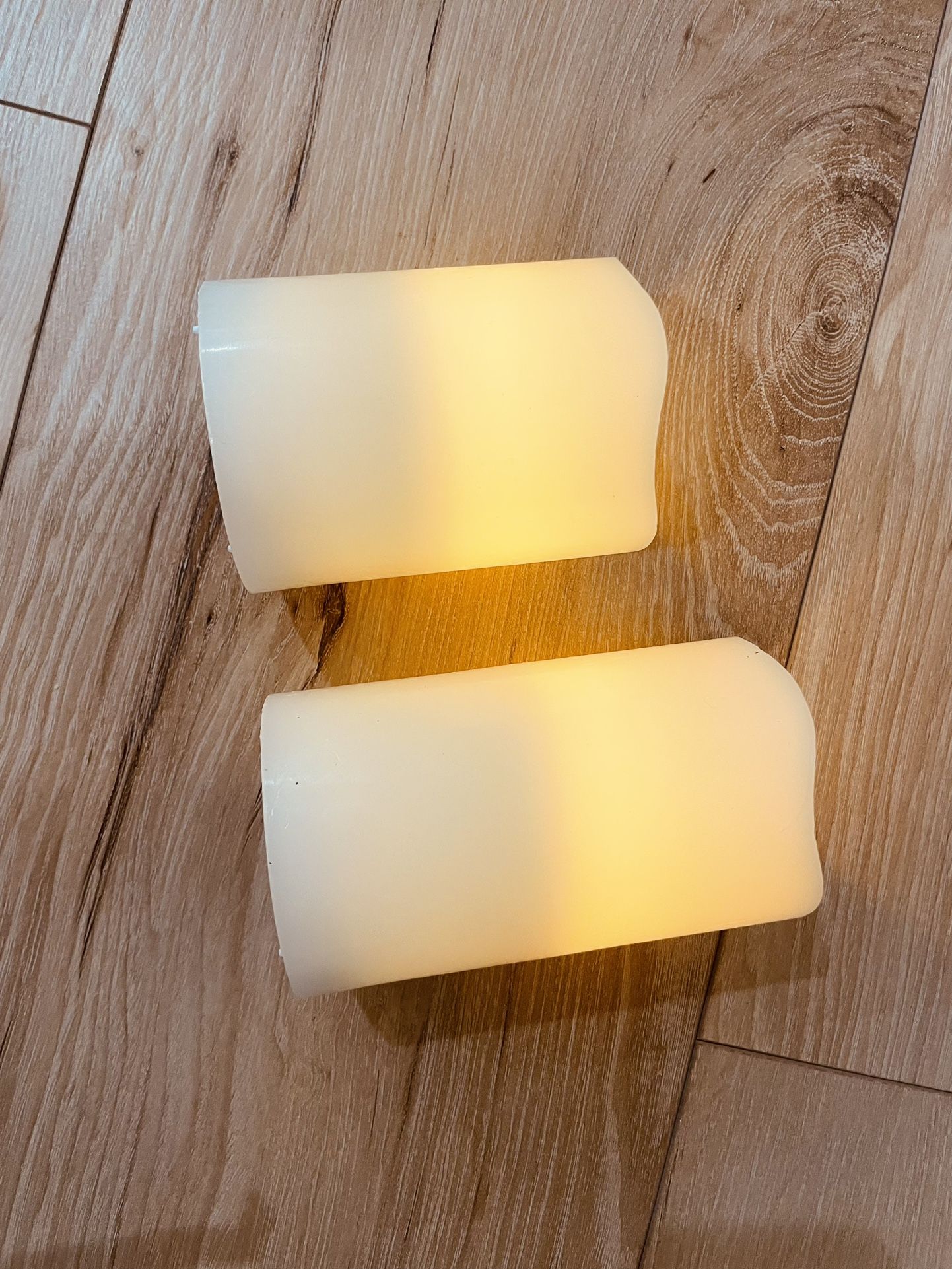 artificial candles with backlight