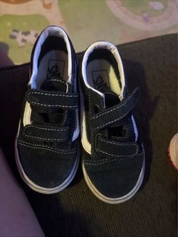 Vans Old Skool V Shoes Black Toddler Size 10
