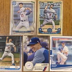 Walker Buehler (5) Card Lot
