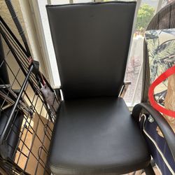 for Modern Black And Chrome Used Kitchen Chairs