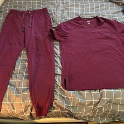 SCRUBS (Medium, Burgundy)