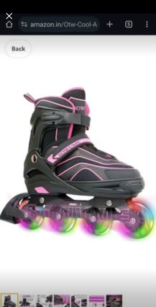 Light Up Inline Roller Blades