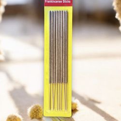 Frankincense Sticks, Traditional Natural Incense, 8 Count Pack, Pure Aromatherapy Burning Sticks for Meditation and Spiritual Use